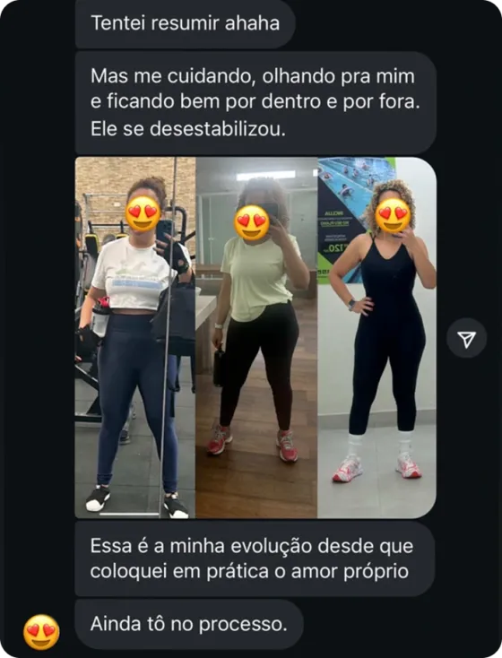 Print de depoimento de aluna agradecendo o Thiago